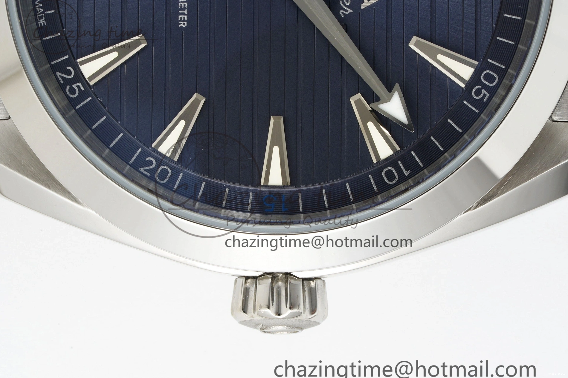 0314 FreshLook Aqua Terra 150M SS JQK 1:1 Best Edition Blue Dial Blue Hand on SS Bracelet A 7831